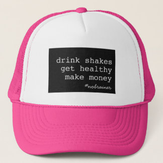 Drink Shakes #nobrainer Black Box Trucker Hat