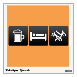 Drink, Sleep and capoeira Wall Decal