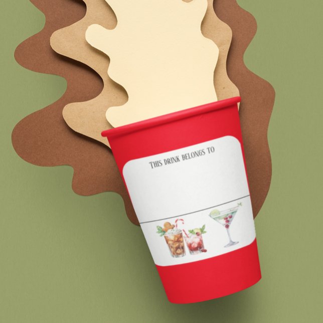 Drink Sticker Marker Name Christmas Labels Party (Creator Uploaded)
