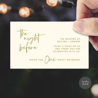 Drink Ticket Adult Beverage The Night Before Party
