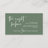 Drink Ticket, Adult Beverage, Wedding Bar Party