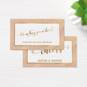 Drink Tickets, Gold Hearts Script, Diamonds, Blush (Desk)