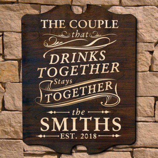 Drink Together Signature Series Wall Bar Sign (Front)