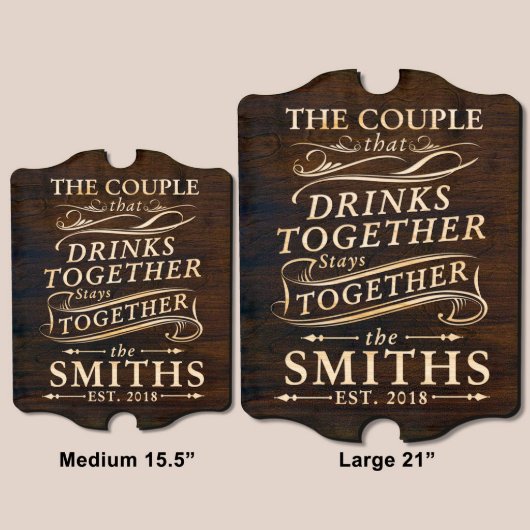 Drink Together Signature Series Wall Bar Sign (Sizes)