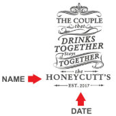 Drink Together Signature Series Wall Bar Sign (Text)