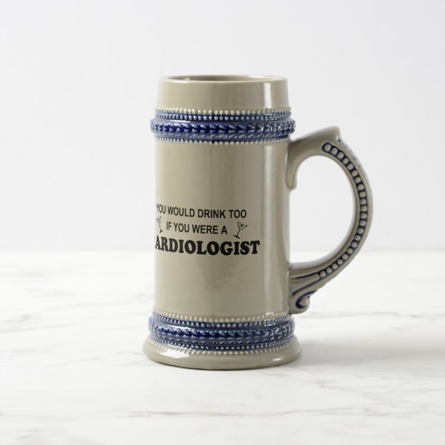 Drink Too - Cardiologist Beer Stein (Right)