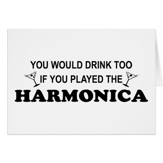Drink Too - Harmonica Cards (Front Horizontal)