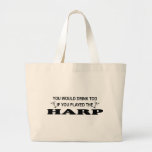 Drink Too - Harp Large Tote Bag