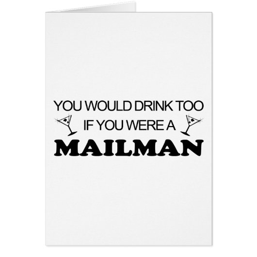Drink Too - Mailman Cards (Front)