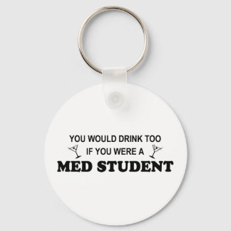 Drink Too - Med Student Keychain