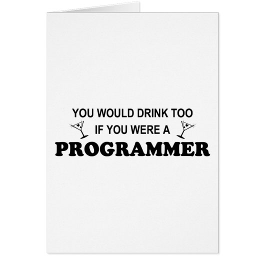 Drink Too - Programmer Cards (Front)