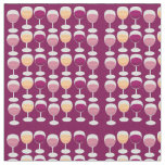 Drink Up Fun Wine Pattern Fabric
