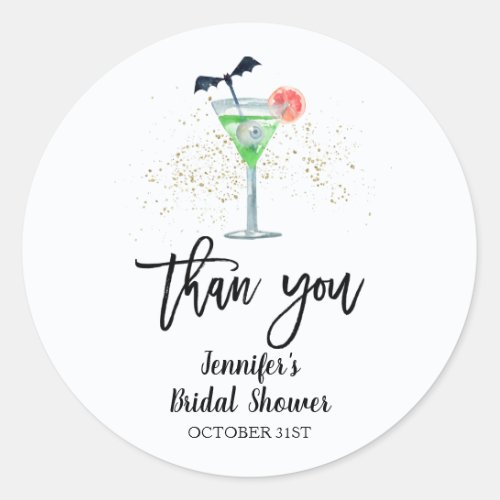 Drink Up Whitches Bridal Shower Paper Plate Classic Round Sticker
