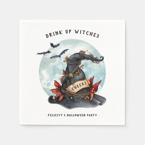 Drink Up Witches  Adult Halloween Party Napkins