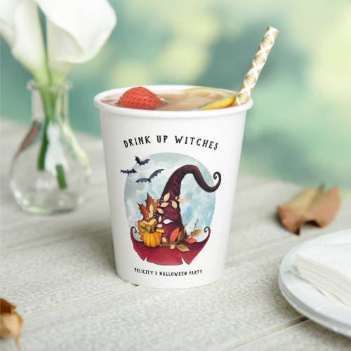Drink Up Witches  Adult Halloween Party Paper Cups
