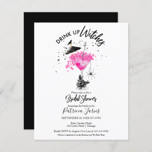 Drink up Witches Bridal Shower Budget Invitations