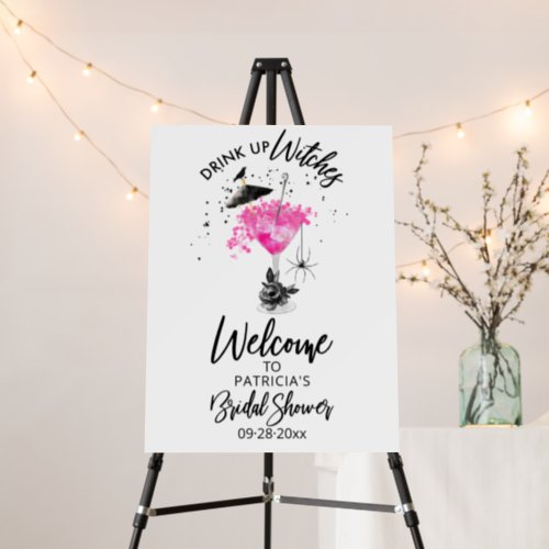 Drink up Witches Bridal Shower Welcome Sign