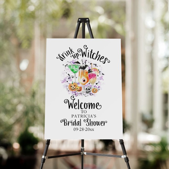 Drink up Witches Bridal Shower Welcome Sign (Creator Uploaded)