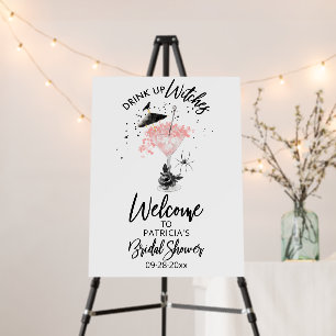 Drink up Witches Bridal Shower Welcome Sign