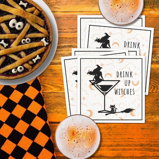 Drink Up Witches Cocktail Napkins (Creator Uploaded)