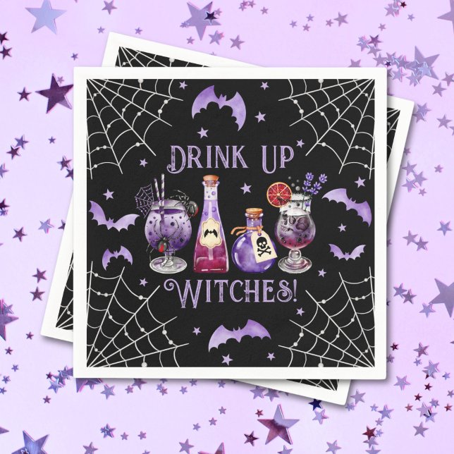 Drink Up Witches Cocktails and Costume Halloween Napkins (Drink Up Witches Cocktails and Costume Halloween Napkins)