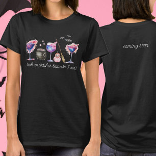 Drink Up Witches Funny Baby Announcement  T-Shirt