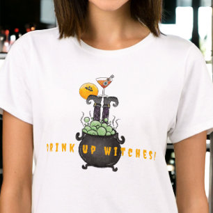Drink Up Witches Funny Halloween T-Shirt