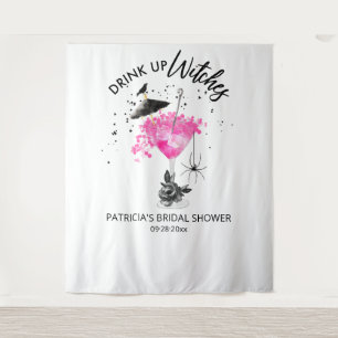 Drink up Witches Halloween Bridal Shower Backdrop