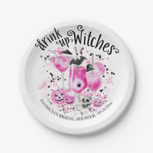 Drink up Witches Halloween Bridal Shower Paper Plates