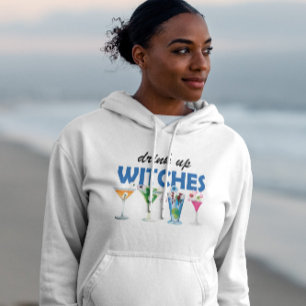 Drink Up Witches Halloween Funny Slogan Sweatshirt
