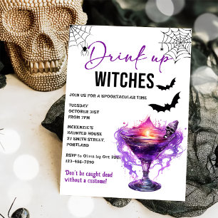 Drink Up Witches Halloween Party Invitation