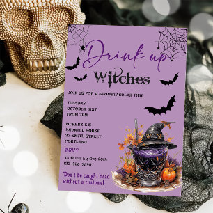 Drink Up Witches Halloween Party Invitation