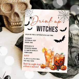 Drink Up Witches Halloween Party Invitation