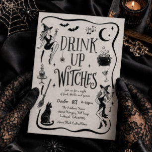 Drink Up, Witches Halloween Party Invite 