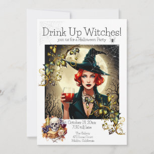Drink up Witches Invitation