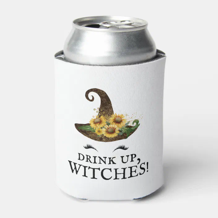 Customized Halloween Party Favors and Gift Here For The Boos Halloween Collapsible Can Cooler Personalized Drink Can Coolers