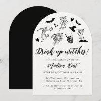 Drink up Witches! Spooky Whimsical Bridal Shower