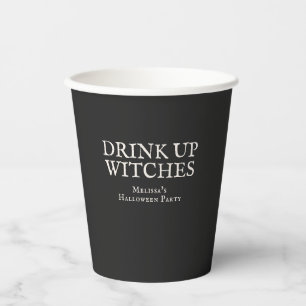 Drink Up Witches Vintage Halloween Party Paper Cups
