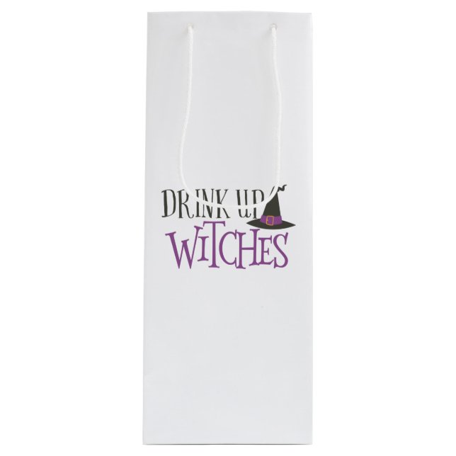 Drink Up Witches Wine Gift Bag (Front)