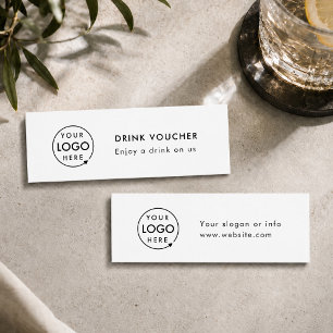 Drink Voucher Card Corporate Event Bar Ticket