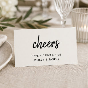 Drink Voucher   Gray Minimalist Coupon Card