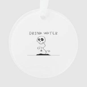 Drink Water - Eat Drink And Be Scary Retro Classic Ornament