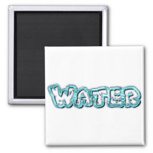 Drink water letters magnet