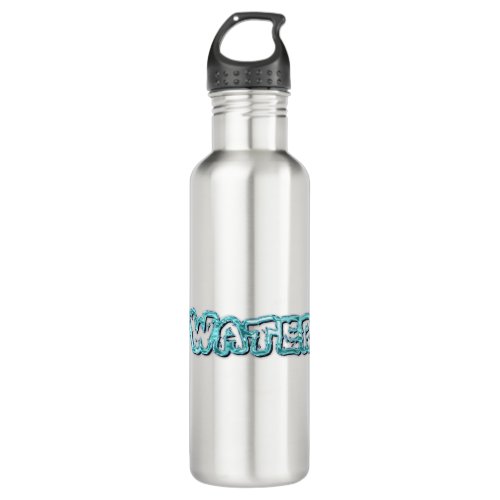 Drink water letters stainless steel water bottle