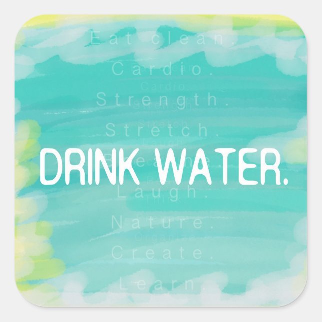 Drink water motivation sticker (Front)