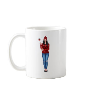 "Drink wine and watch Christmas movies"    Coffee Mug