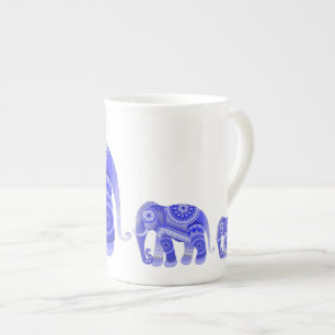 DRINK WITH BLUE COOL ELEPHANT MUG