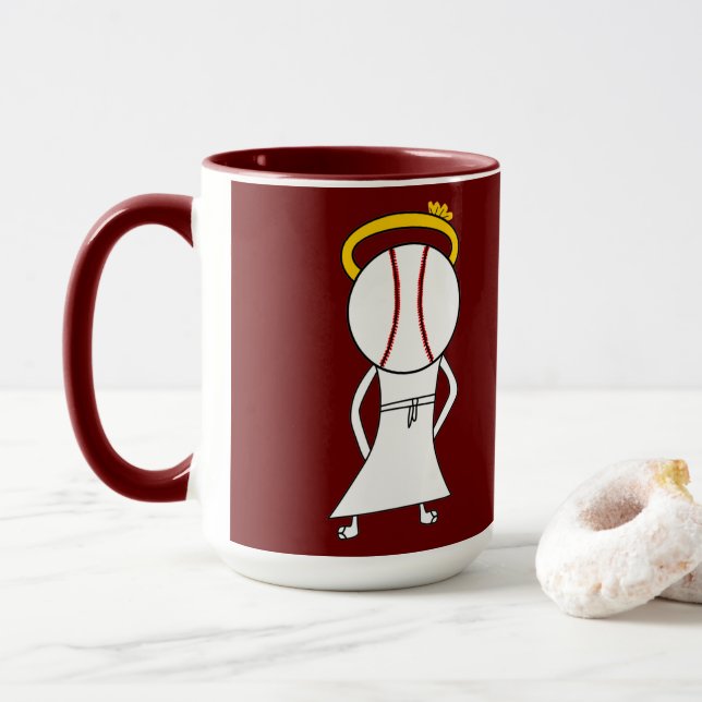 DRINK YOUR FAITH. ACT LIKE A S AINT. MUG (With Donut)