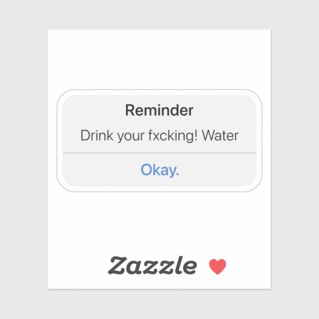 Drink Your water, Stay Hydrated  Sticker (Sheet)