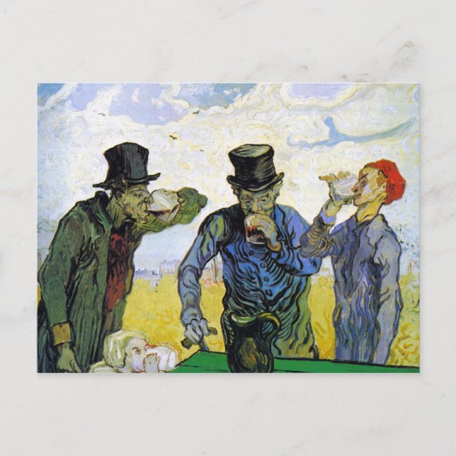 Drinkers by Vincent van Gogh Postcard (Front)